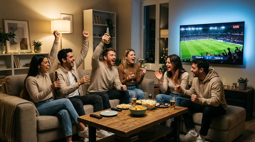 IPTV Testline streaming live channels and sports in 4K on modern television